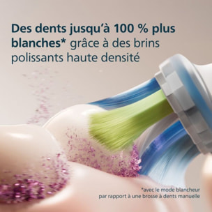 Brossette dentaire PHILIPS Sonicare lot de 5 - HX9045/87 white Premium Plaque Defence C3