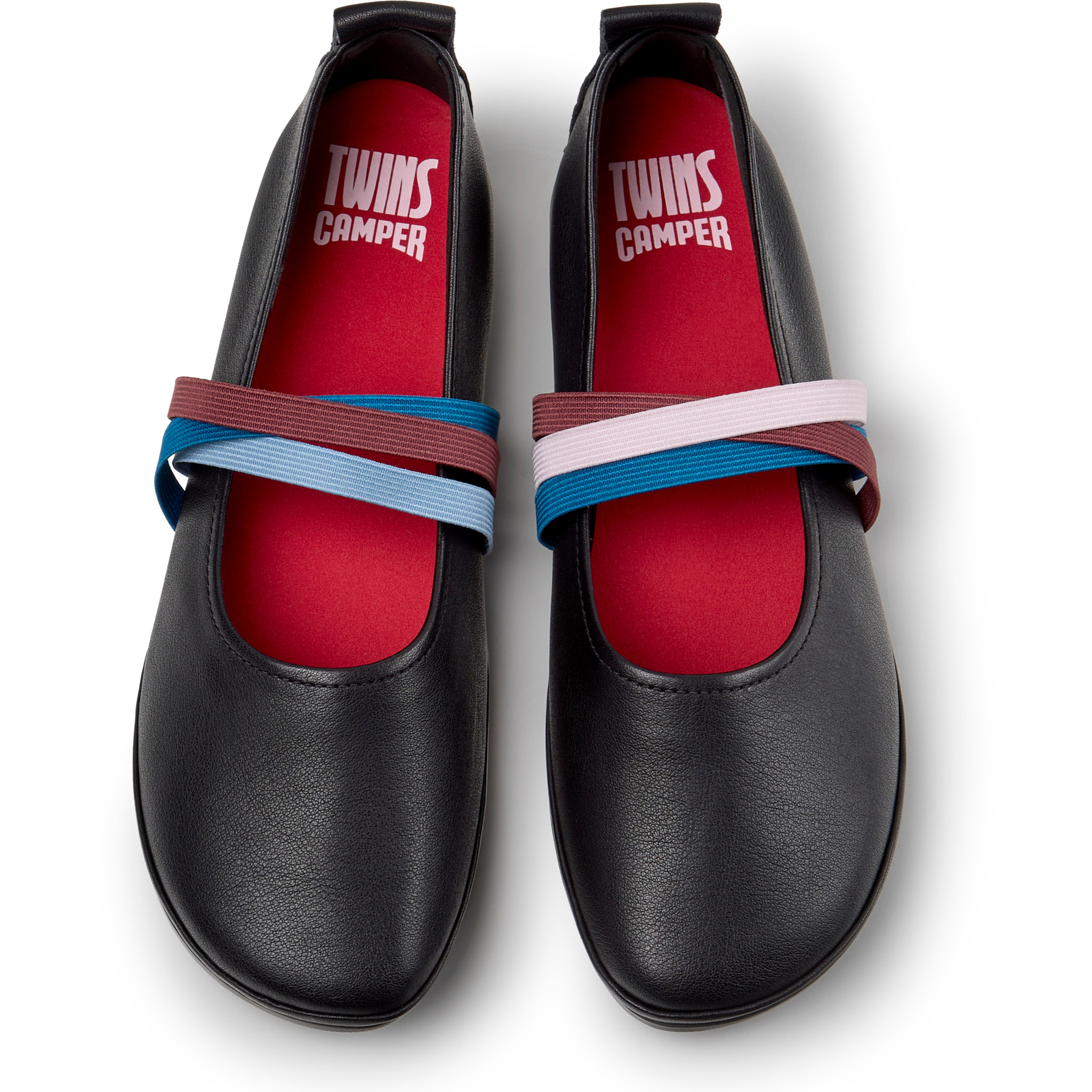 Bailarinas - CAMPER Right Nina Twins - Negro - Piel lisa