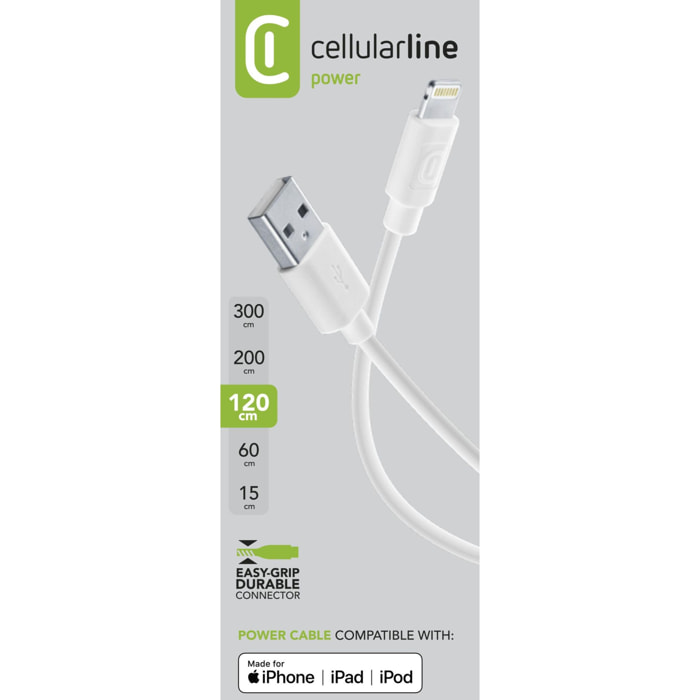 Cellularline Power Cable 120cm - Lightning