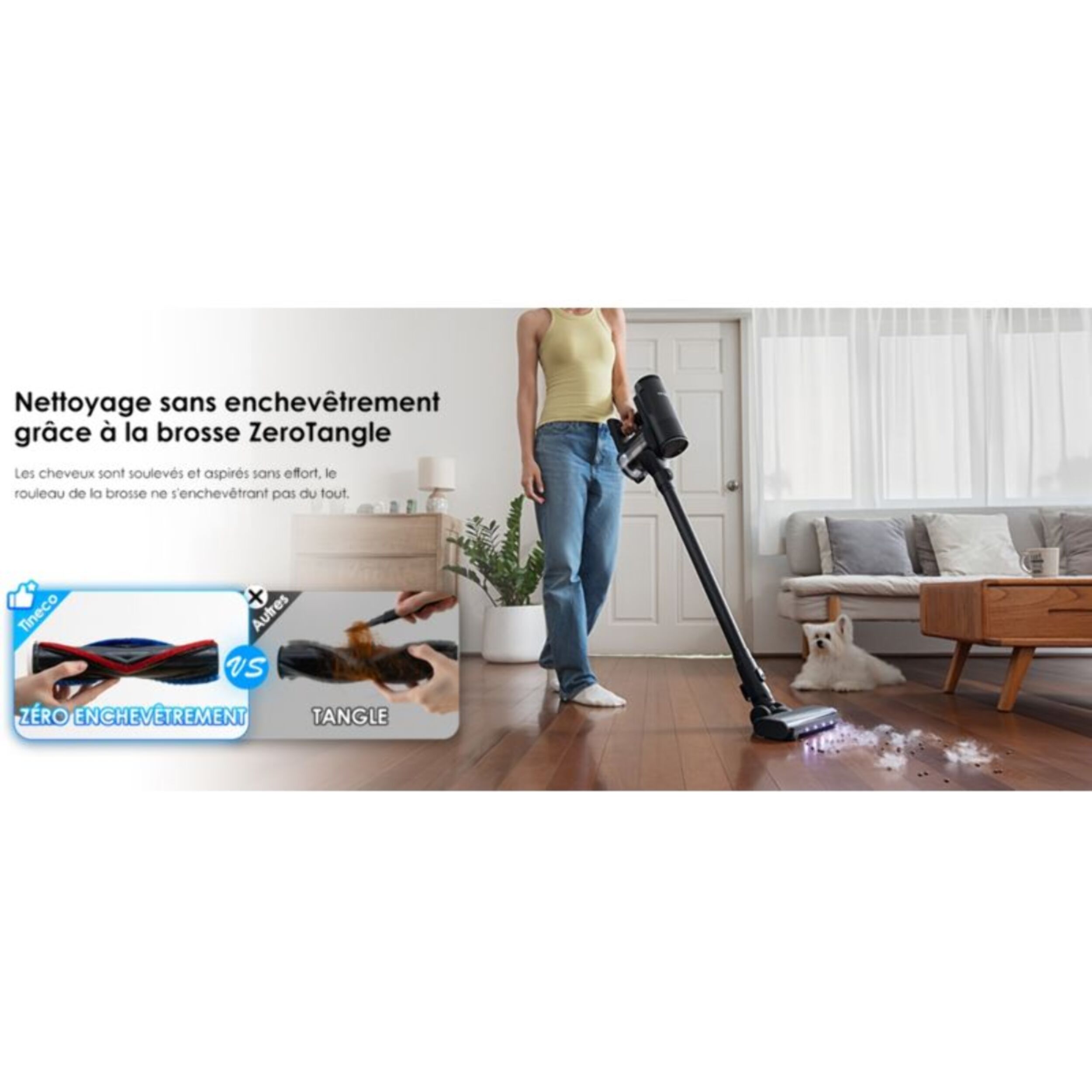 Aspirateur laveur TINECO Floor One S7 Switch Stretch premium Noir