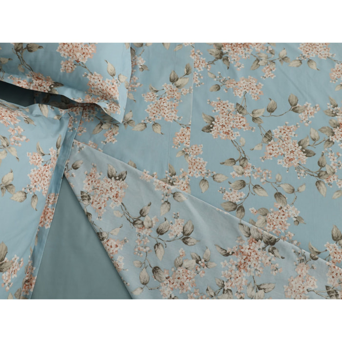 COTONE EGIZIANO Completo letto Serenelle in Percalle