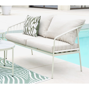 Salon de jardin en acier - 4 places - ANTIBES