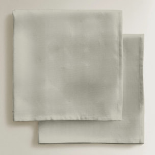 Lot de 4 serviettes Harvard Gris clair