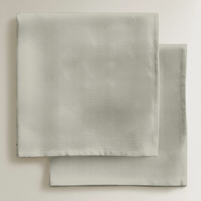 Lot de 4 serviettes Harvard Gris clair