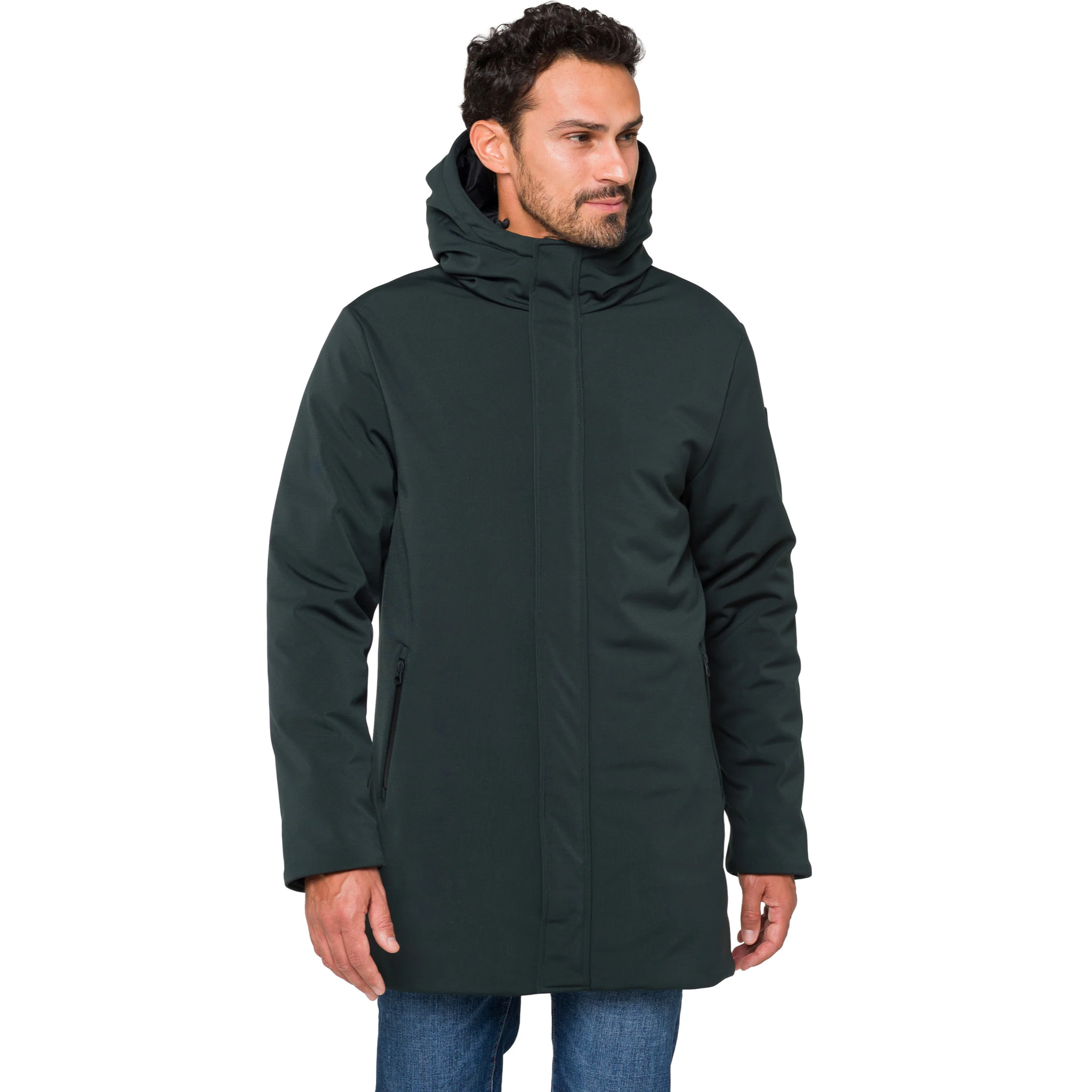 Parka KHANGAR acolchada impermeable verde oscuro