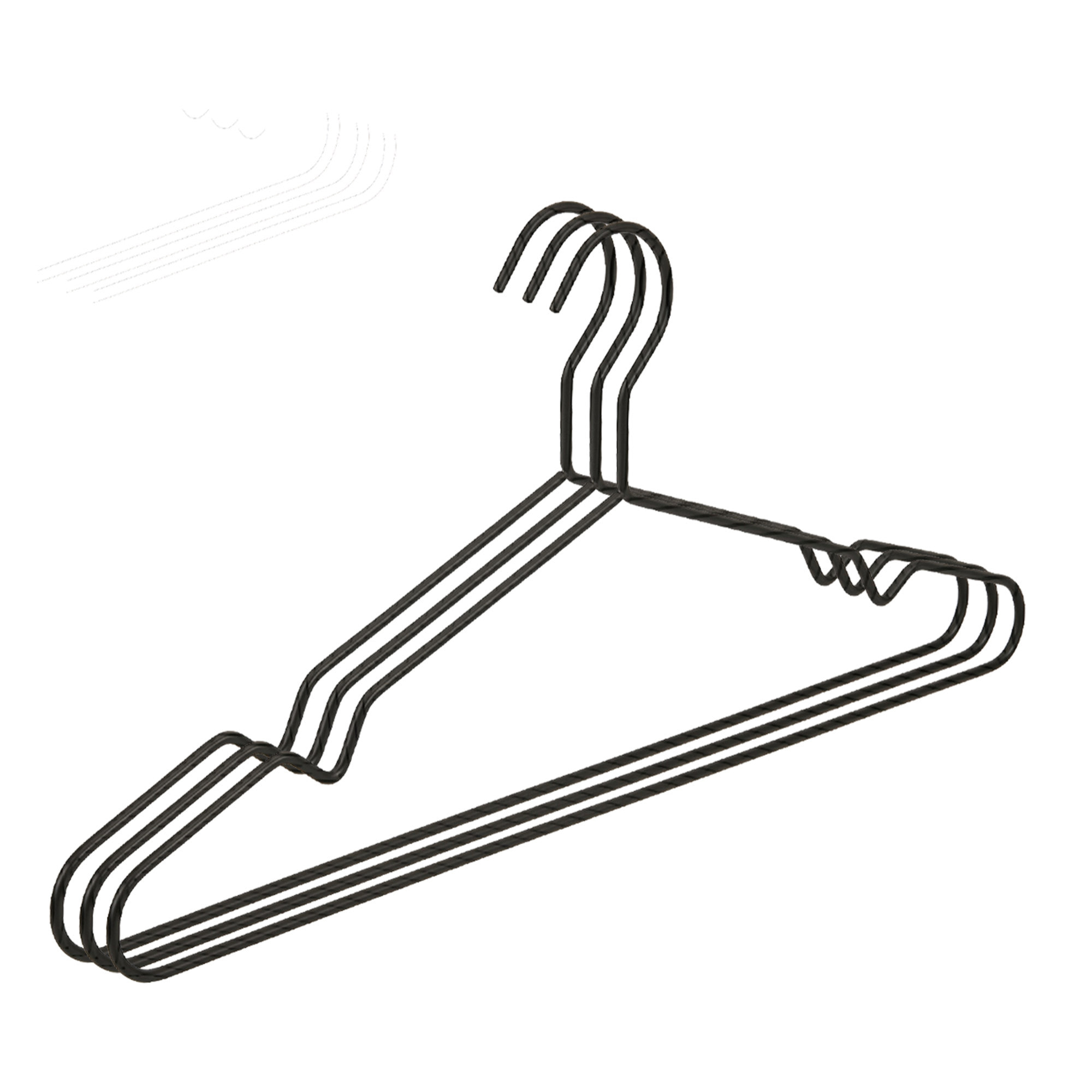 Juego de perchas metálicas extrafinas - Antideslizantes con muescas para tirantes - Resistentes y funcionales