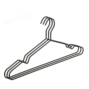 Juego de perchas metálicas extrafinas - Antideslizantes con muescas para tirantes - Resistentes y funcionales
