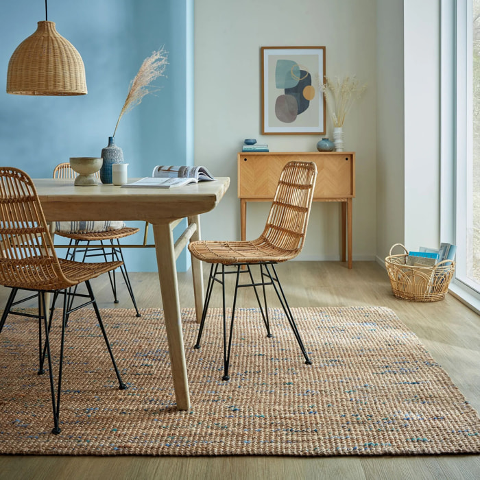 Tapis en jute coloré SARITA