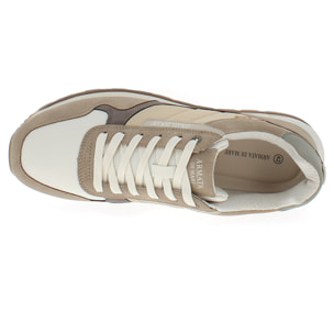 Armata di Mare Scarpe Uomo Sneakers Vintage Running con Soletta Rimovibile in Memory Foam AMU 1N944 Beige
