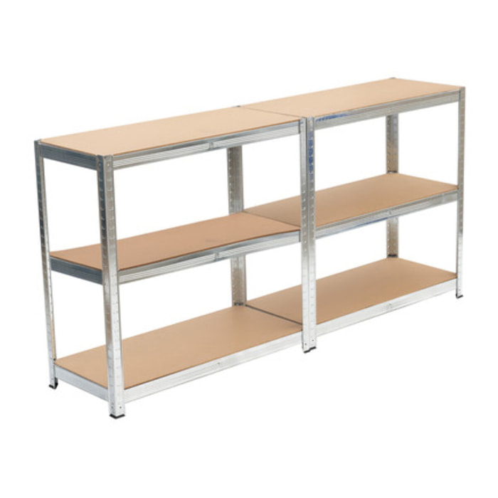 Scaffale metallico 6 ripiani 180x40x90 cm, scaffalatura acciaio heavy duty fino a 175 kg per ripiano, struttura orizzontale salvaspazio, montaggio ad incastro senza bulloni, ideale per garage magazzino officina e cantina