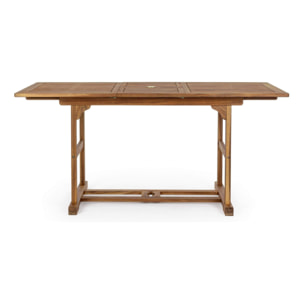 Tavolo allungabile NOEMI in legno di acacia, 120×70 cm – 160×70 cm