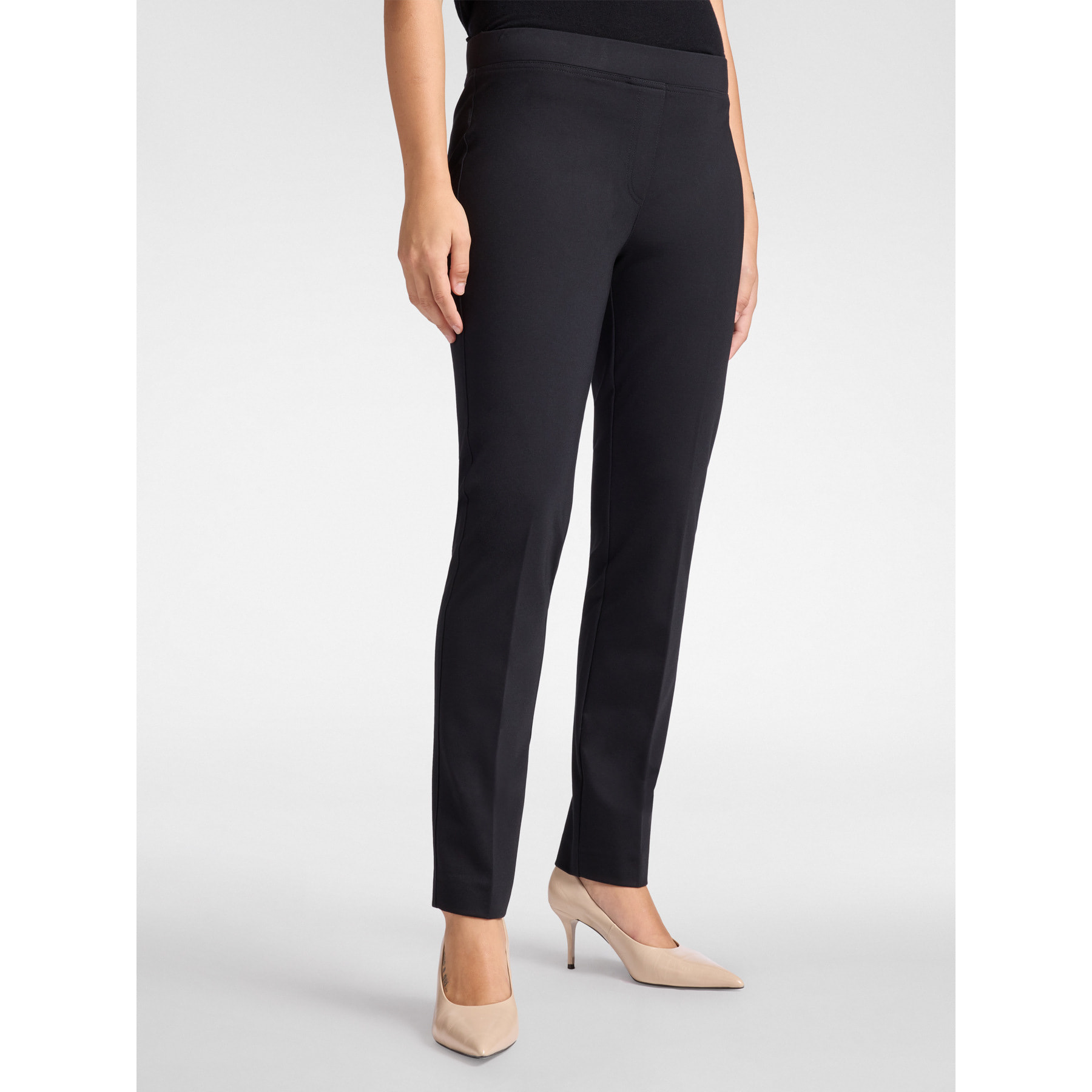 Elena Mirò - Pantaloni pull on in punto Milano - Nero