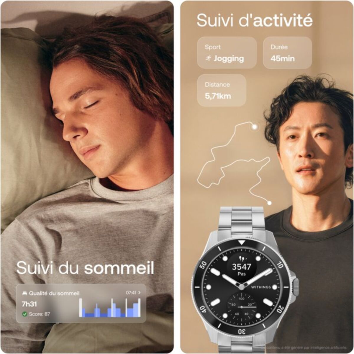 Montre santé WITHINGS Scanwatch Nova 42mm Noire