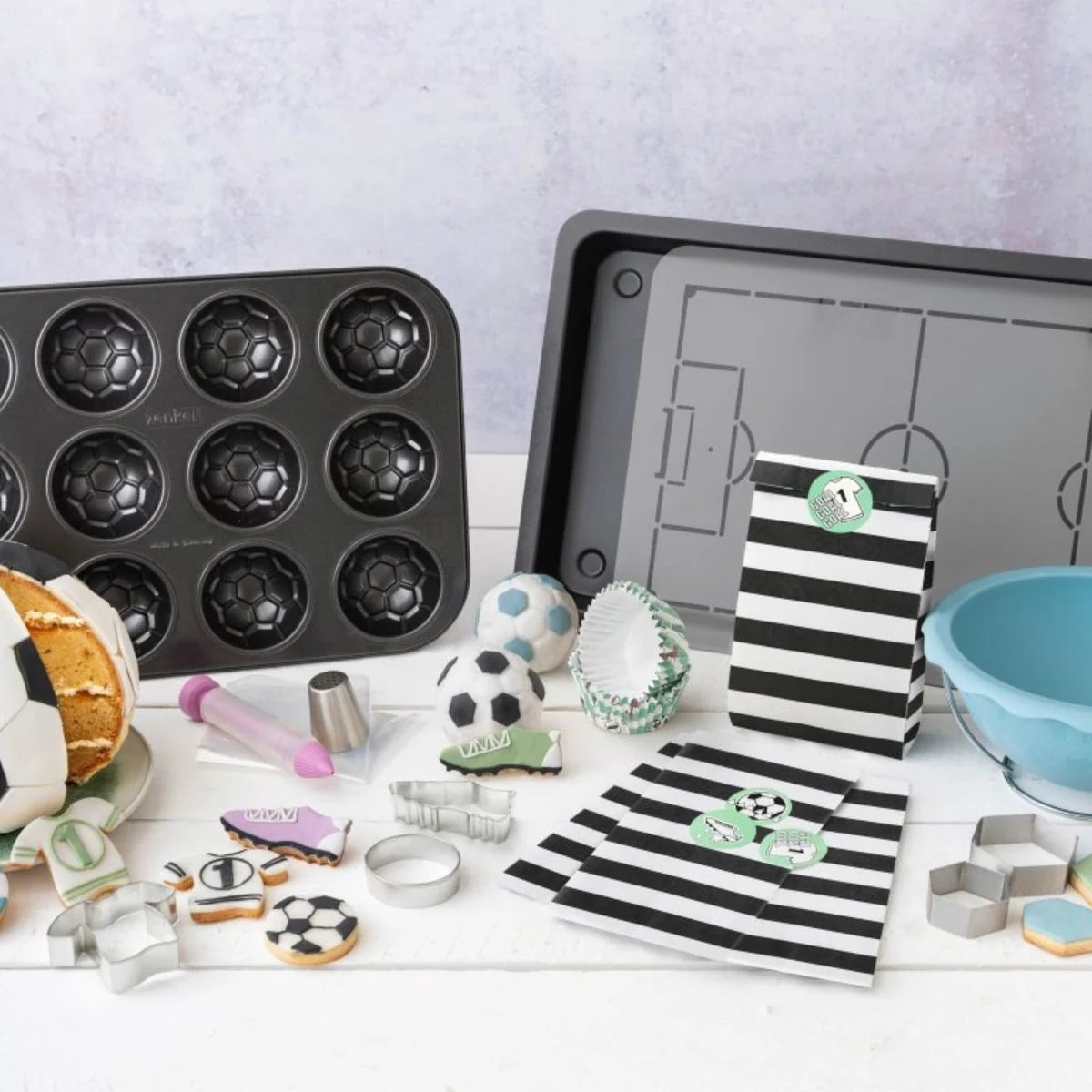 Set de 2 poches à douilles et stylo de décoration Zenker Spécial Football