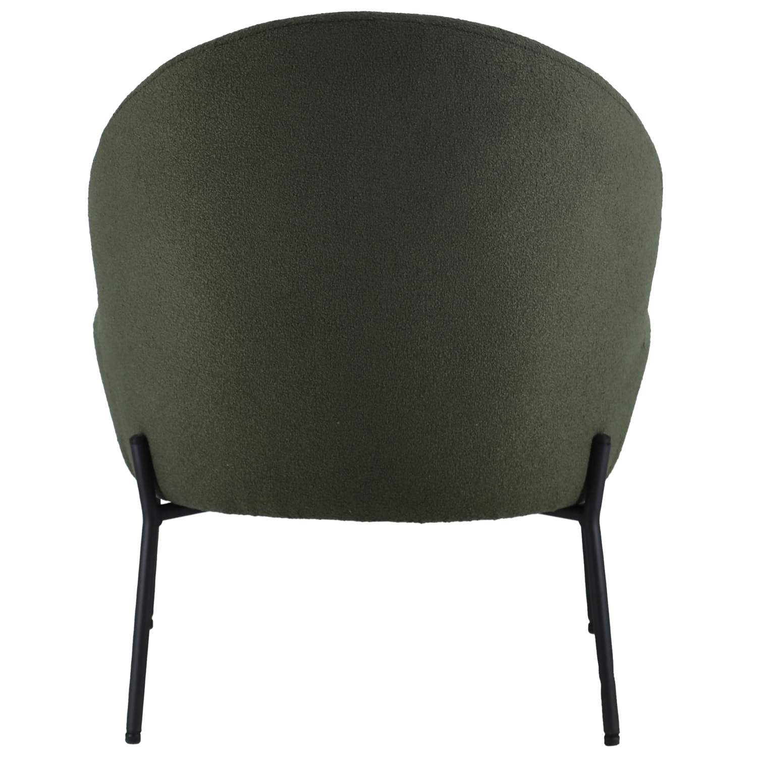Fauteuil en tissu boucle vert kaki HELMI