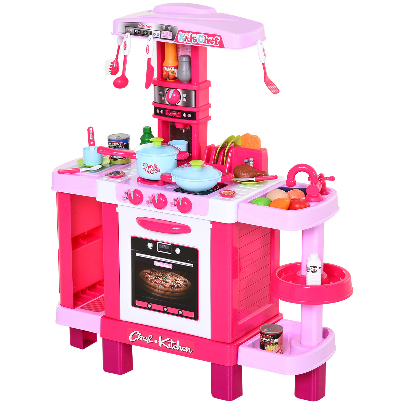 Set de Juguetes de Cocina para Niños con 38 Piezas Rosa