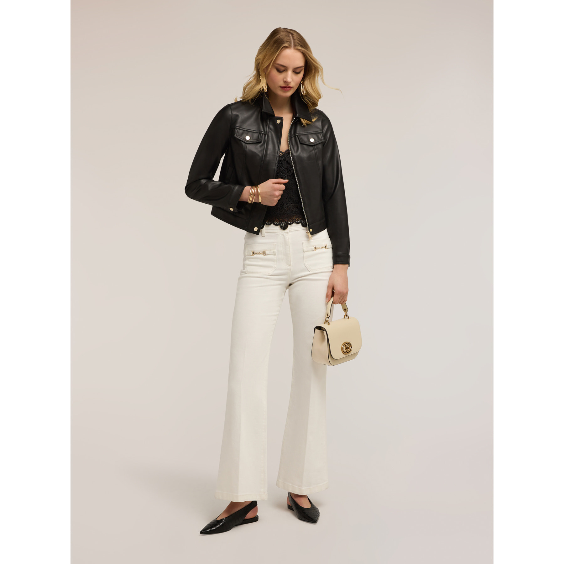 Motivi - Giubbotto corto con tasche - Nero