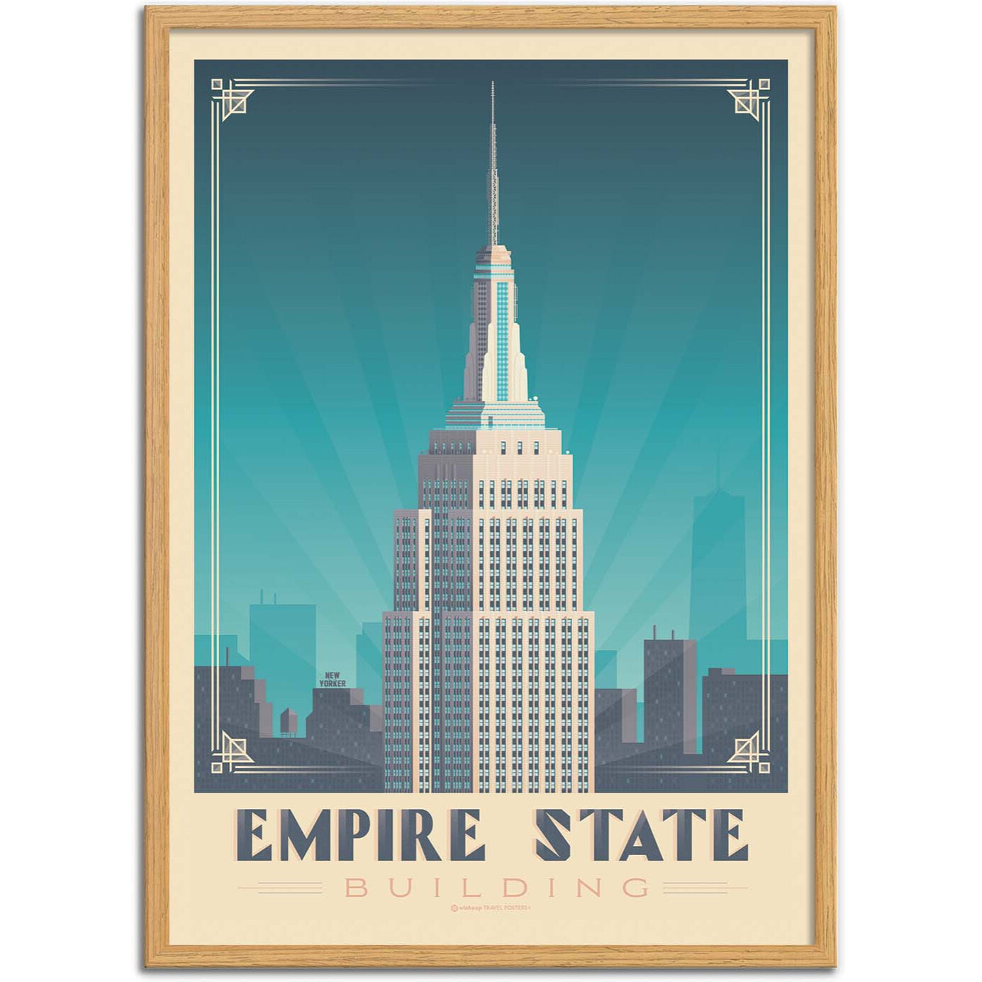 Affiche - Empire State Building - Olahoop Travel Posters