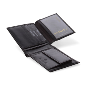 Portafoglio uomo in vera pelle - Modello False - Casual - 12.5 x 10.0 x 2.0 cm