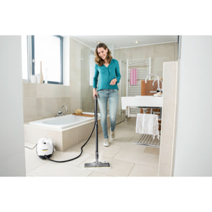 Nettoyeur vapeur Karcher SC 3 EasyFix - Pression 3.5 bar- Débit vapeur 40 g/min- Temps de chauffe rapide- Kit sols Easyfix