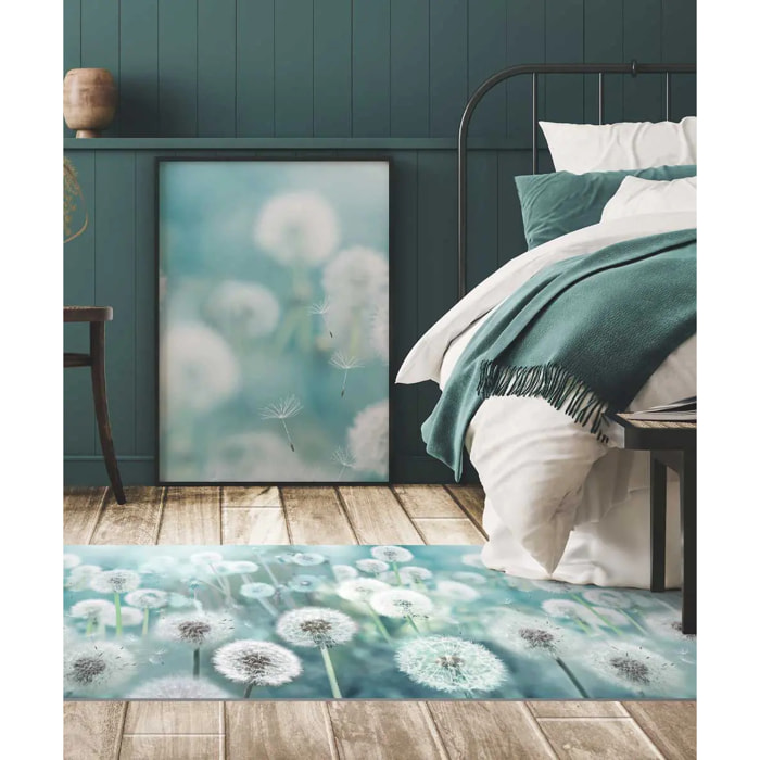 Passatoia cucina bagno ingresso multiuso, disegno fiori campo stile natura