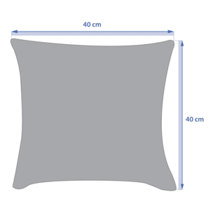 Coussin déco d'extérieur "Maoria" motif jungle 40 x 40cm en polyester