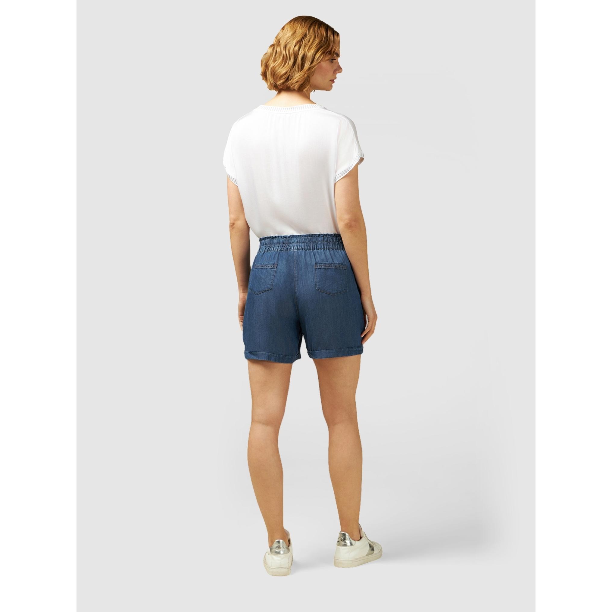 Oltre - Shorts de tencel - Azul