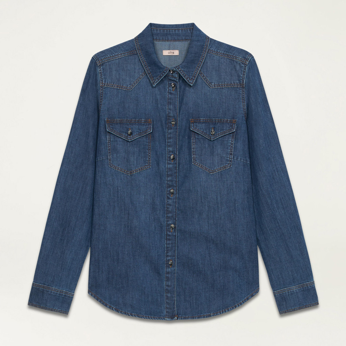 Oltre - Camicia in denim - Blu