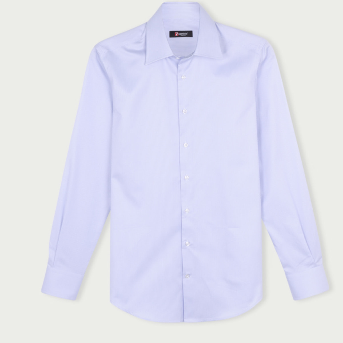 Camicia Uomo 1 Bottone Italiano Slim Cotone Riga Stretta Viola/Bianco