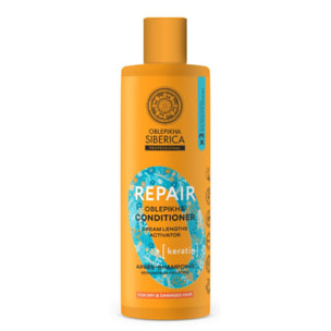 Oblepikha_O Repair - Après-Shampoing Kératine à l'argousier Cheveux Secs et Abimés 400ml