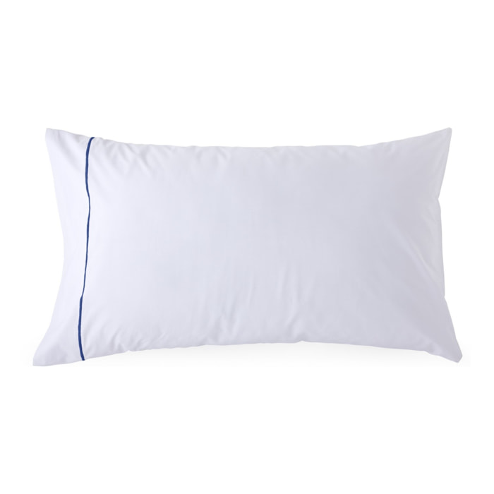 Funda de almohada yaki blanco/azul