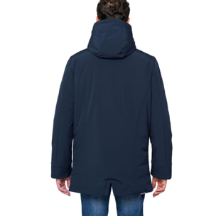 Parka ATITLAN imbottito impermeabile blu