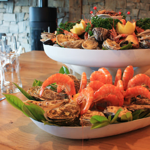 Grand plateau de fruits de mer, design 2, L'ECAILLER