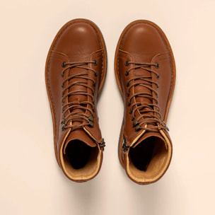 Botines N5572 SOFT NAPPA CUERO/VOLCANO color Cuero