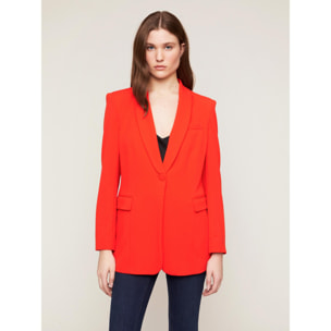 Motivi - Blazer largo de botonadura sencilla - Rojo