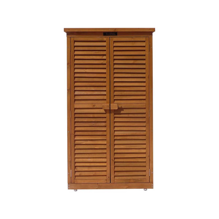 Armoire de jardin "Space" - 87 x 46.5 x 160 cm - Marron