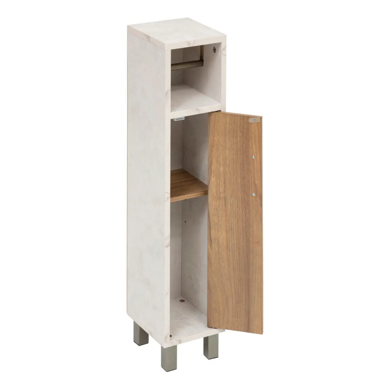 Dérouleur WC 1 porte Come bois et effet marbre