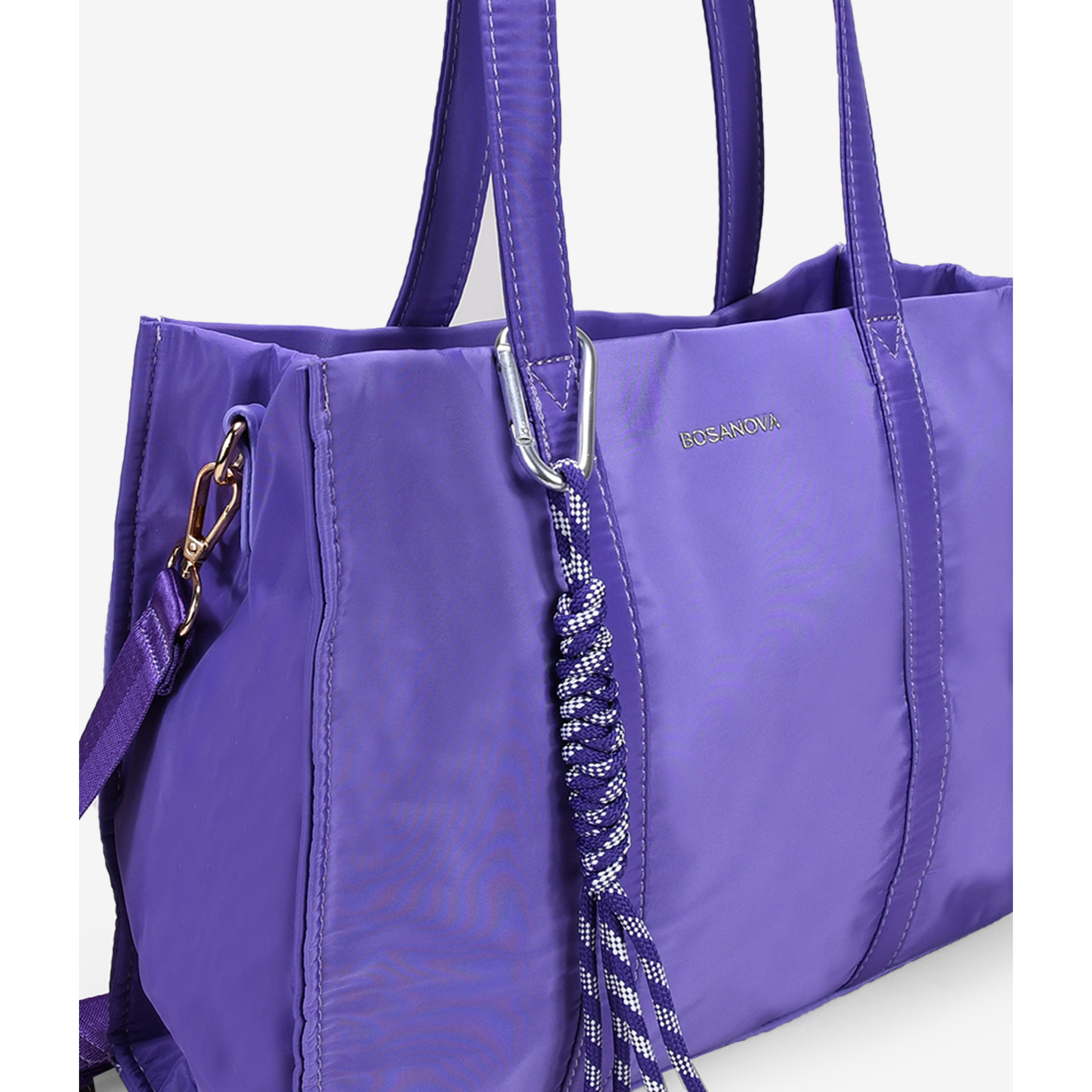 Bolso shopper de hombro lila