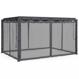 Moustiquaire pour pergola bioclimatique 4x3m