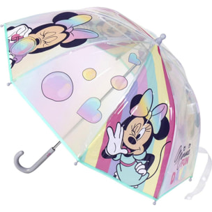 Paraguas Manual Poe Burbuja Minnie Turquoise