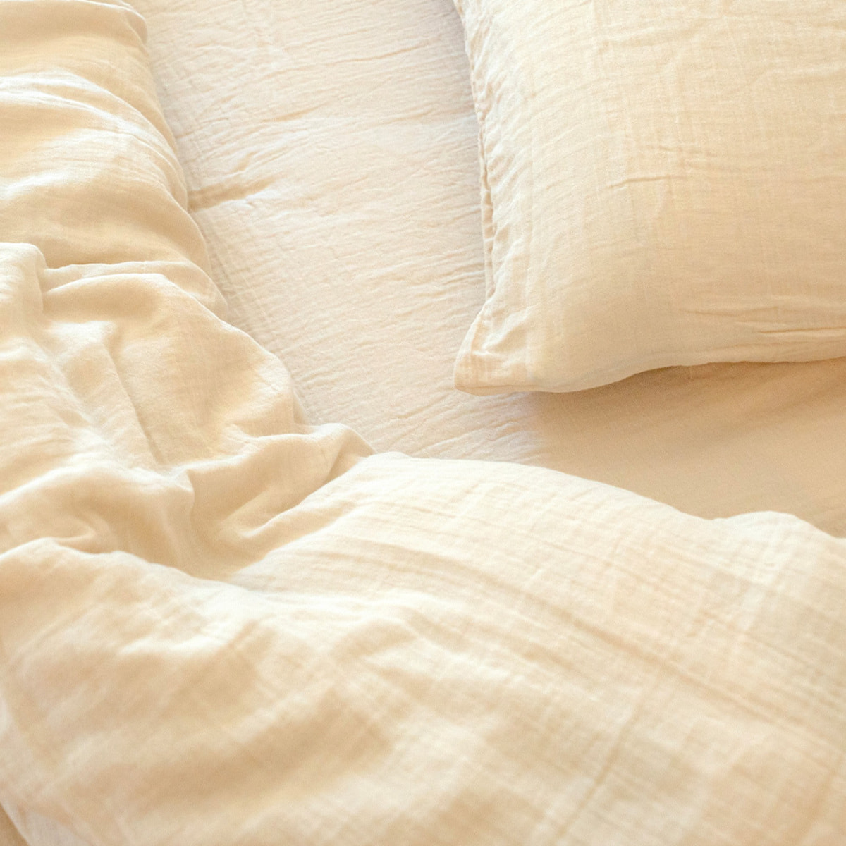 Drap-housse gaze de coton - LOUISE