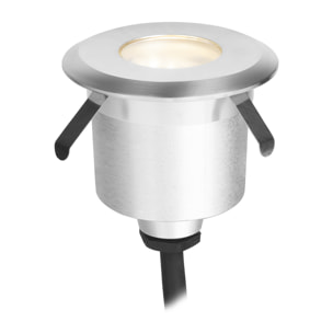 Forlight Senya - Foco Empotrable de Suelo y Pared LED IP65 de 5 |9cm de Diámetro. LED 1.7W Blanco Cálido 3000K. Foco Empotrable