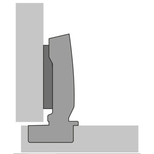 Charnière Sensys 8646i TH52 110° B12.5 Vis UE50 HETTICH - 9094270