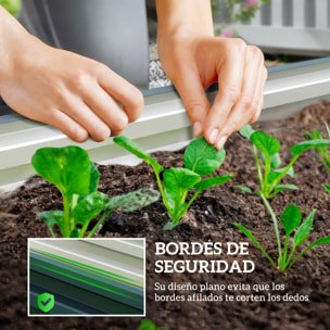 Juego de 2 Jardineras Exterior Grandes de Acero Galvanizado, Huertos Urbanos, Maceteros Exterior Elevados para Plantas, Flores, Terraza, Jardín, Resistente a la Intemperie, 110x50x30 cm Verde
