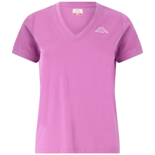 Kappa - T-Shirts & Top Donna Viola - Logo Cabou