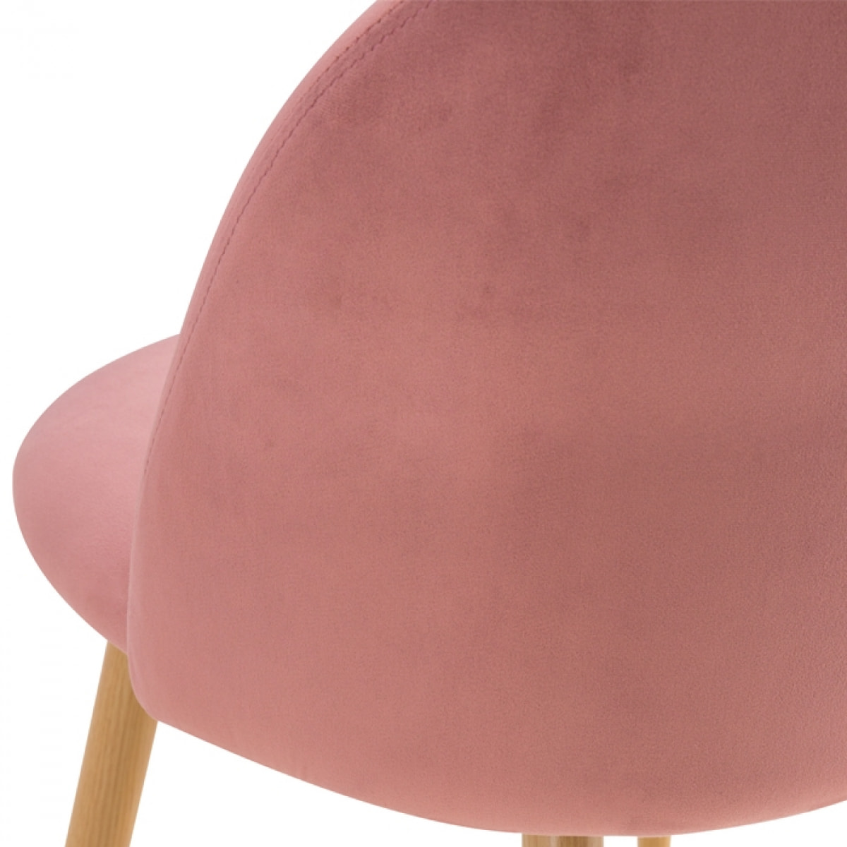 Chaise Cozy en velours rose (lot de 2)