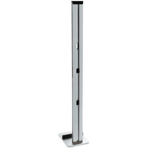 Support de rangement XAVAX Mural fixation universelle aspirateur balai argent