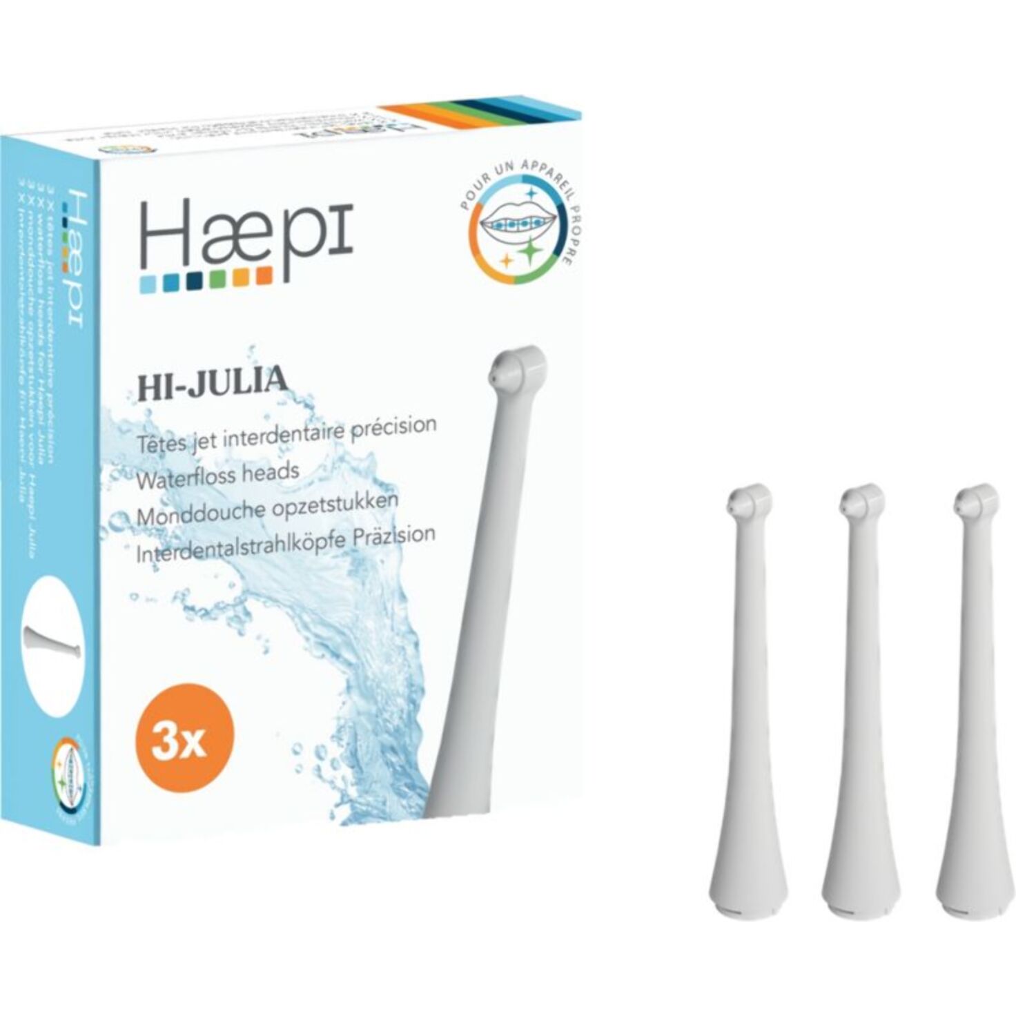 Canule HAEPI de jet d'eau pour brosse à dents