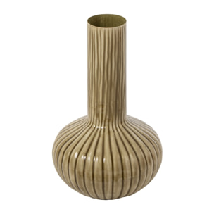J-Line vase - fer - vert olive - small