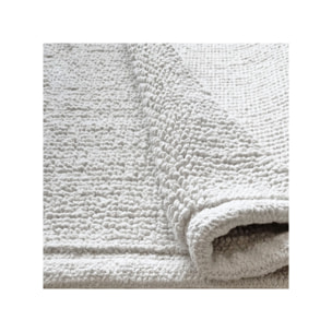 Tapis de salle de bain rectangulaire 40 x 60 cm en coton - 6 coloris - WILLOW